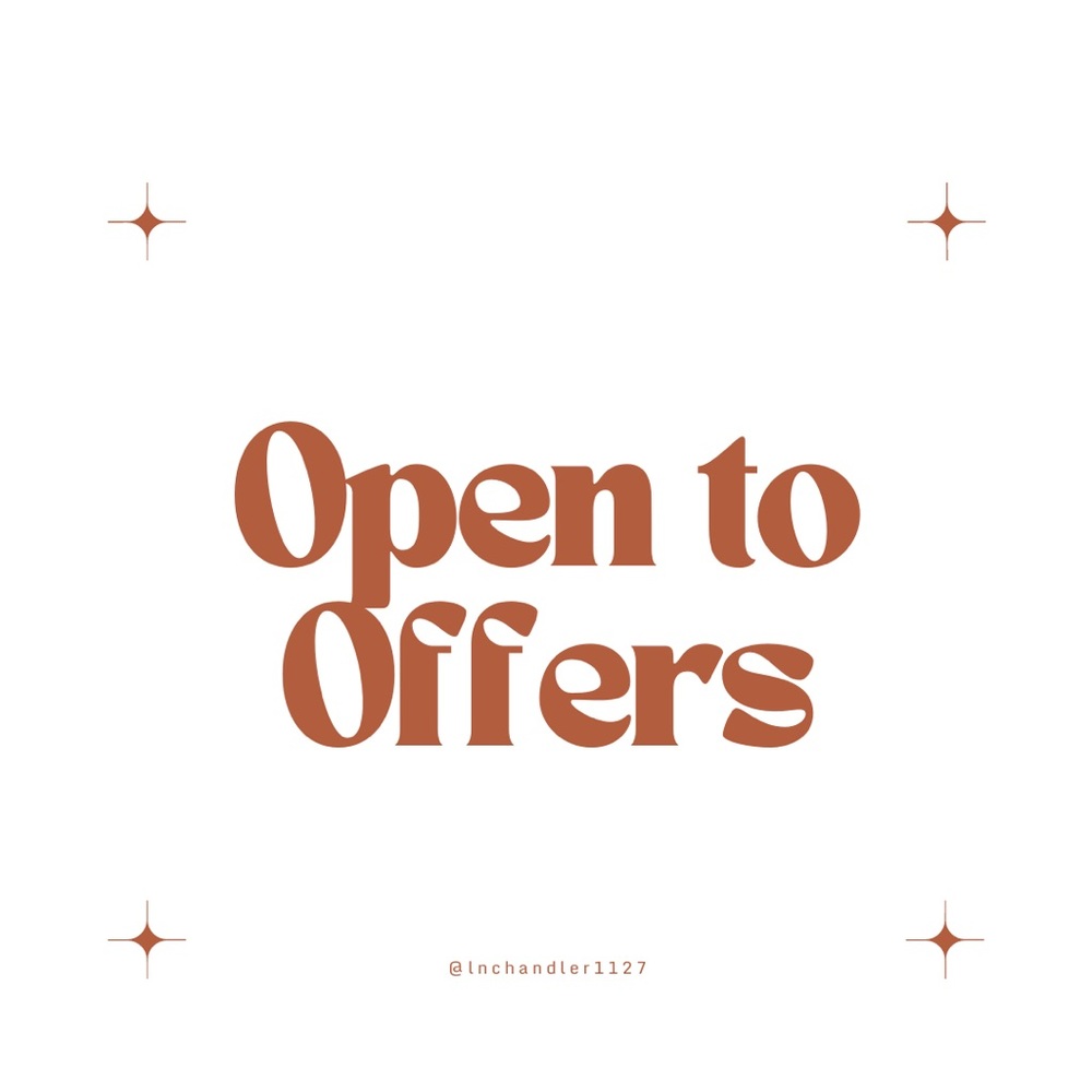 Open to offers! Flexible on pricing for most items listed 🙂